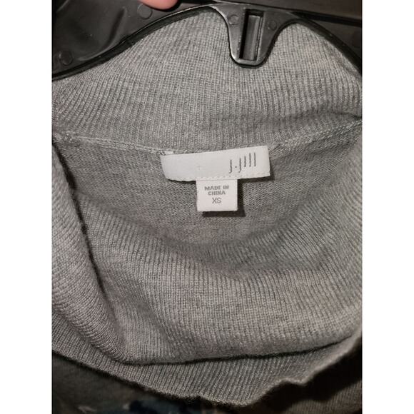 J Jill polar bear turtleneck grey long sleeve sweater - xs - Picture 3 of 5